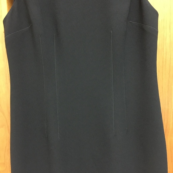 NWT $368 ELIE TAHARI NAVY STEFANA RUFFLE SLEEVE SHIFT DRESS Sz 10 - Picture 8 of 12